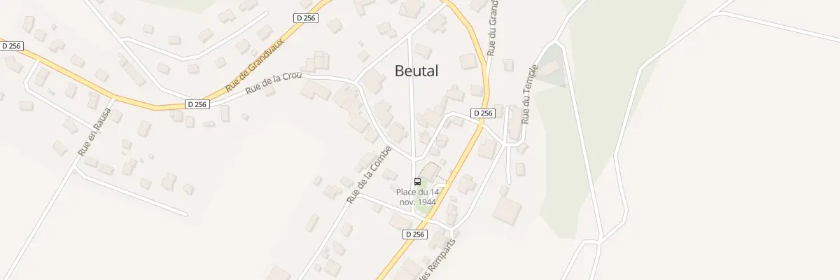 Plan du 1 Rue du Presbytère à Beutal