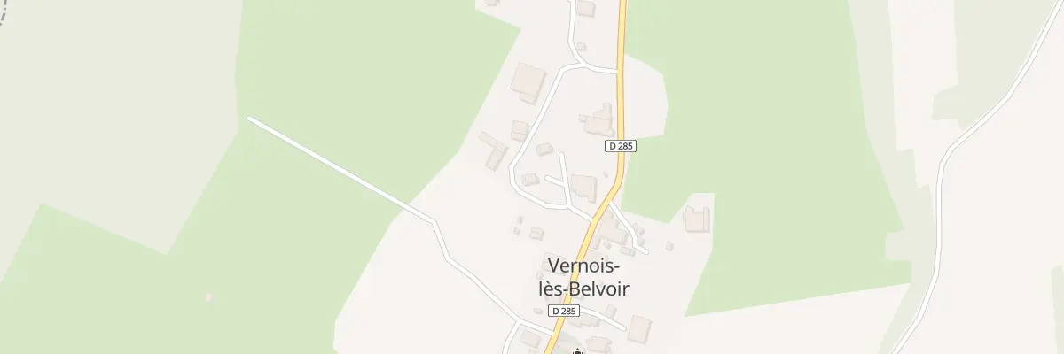Plan de la Rue du Lomont à Vernois-lès-Belvoir