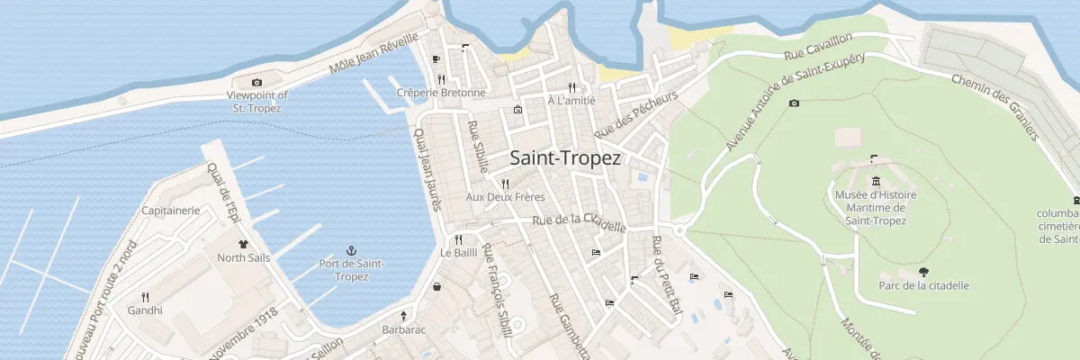 Plan du 6 Rue du Portail Neuf à Saint-Tropez