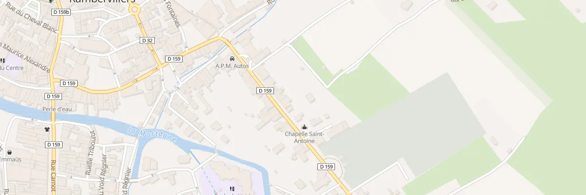 Plan du 19 Fg de la Chipotte à Rambervillers