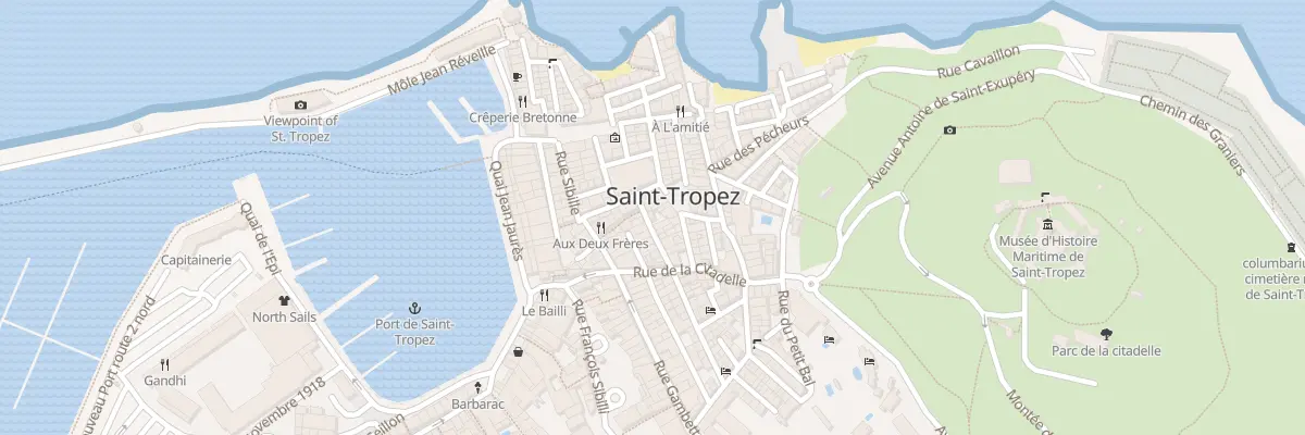 Plan du 9 Rue du Portail Neuf à Saint-Tropez