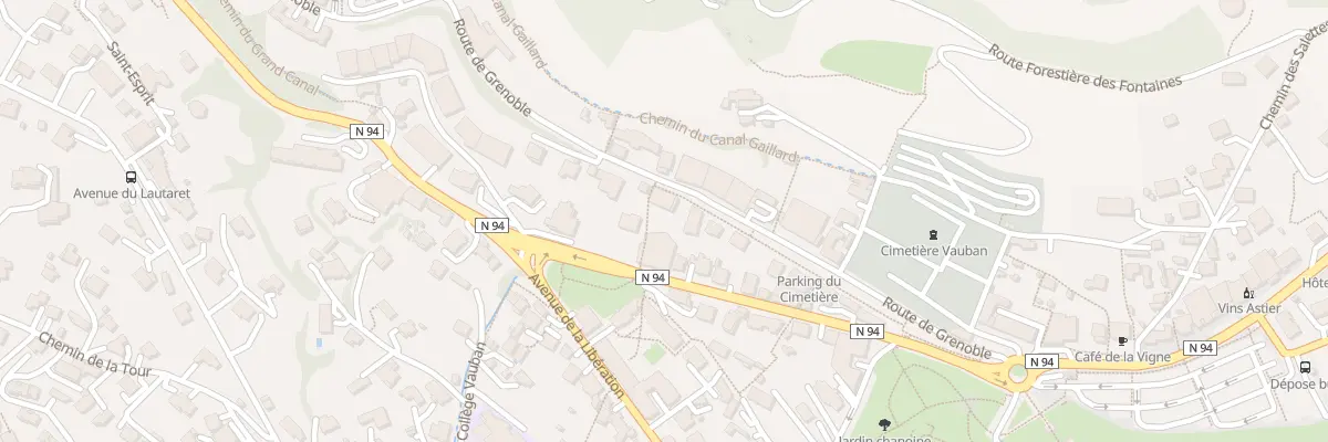 Plan du 5B Rte de Grenoble à Briançon