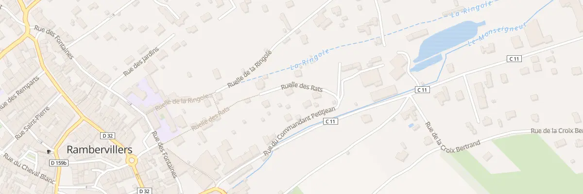 Plan du 19 Rue du Commandant Petitjean à Rambervillers