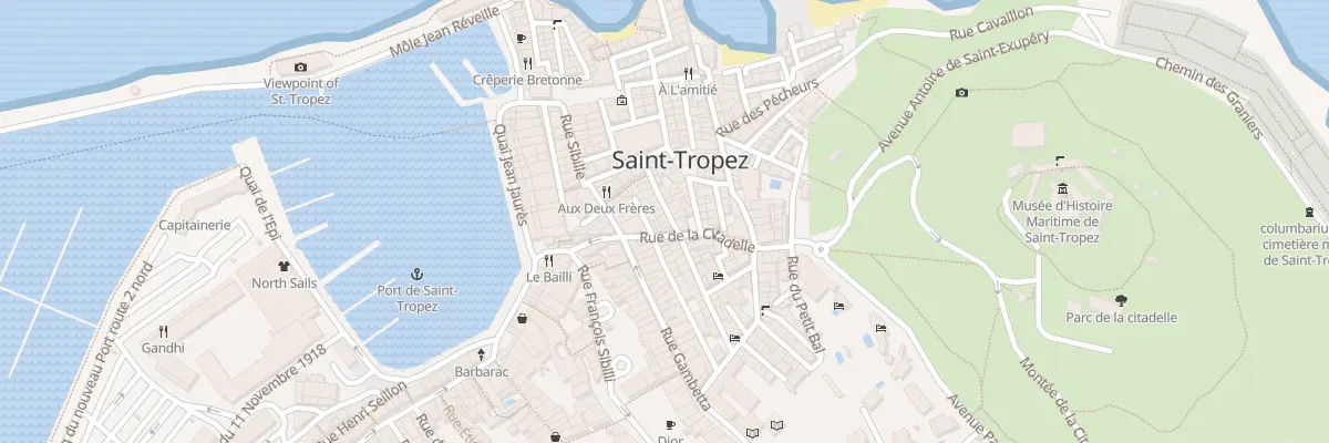 Plan du 16 Rue du Portail Neuf à Saint-Tropez