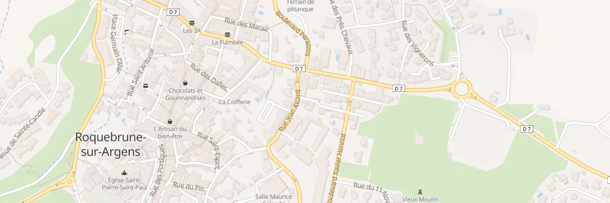 Plan du 7 Rue Jean Aicard à Roquebrune-sur-Argens