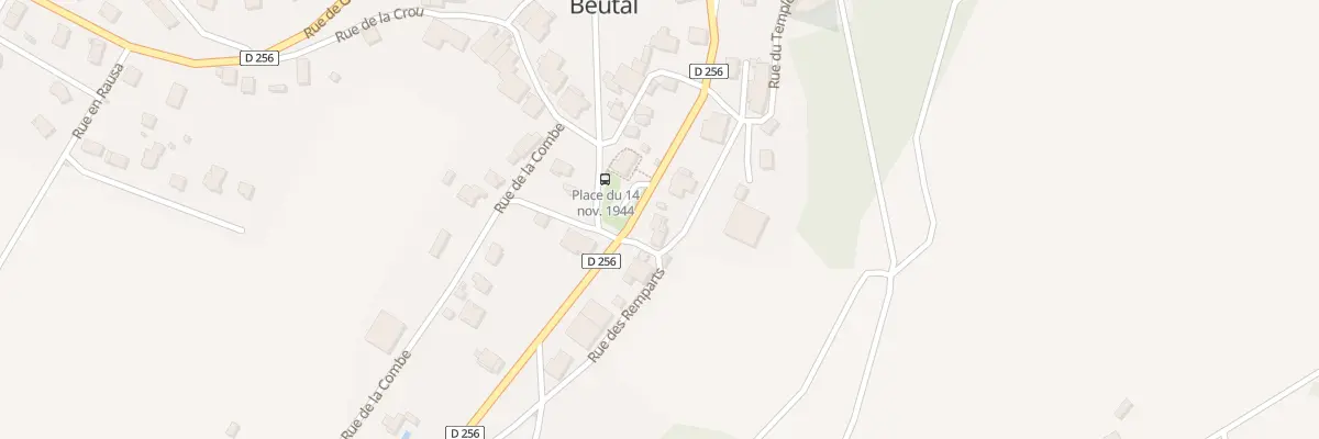 Plan du 1 Rue du Temple à Beutal