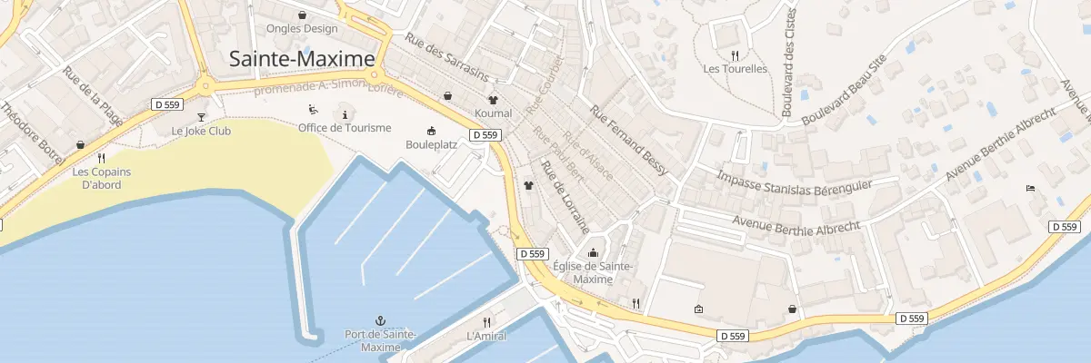 Plan du 7 Rue de la Lorraine à Sainte-Maxime