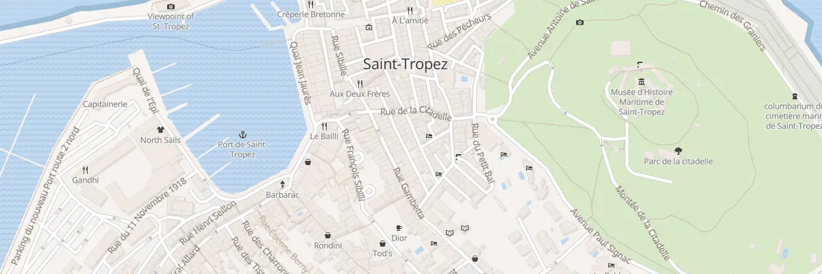 Plan du 32 Rue du Portail Neuf à Saint-Tropez