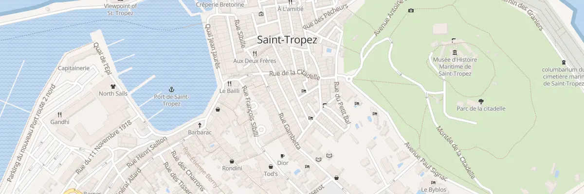 Plan du 36 Rue du Portail Neuf à Saint-Tropez