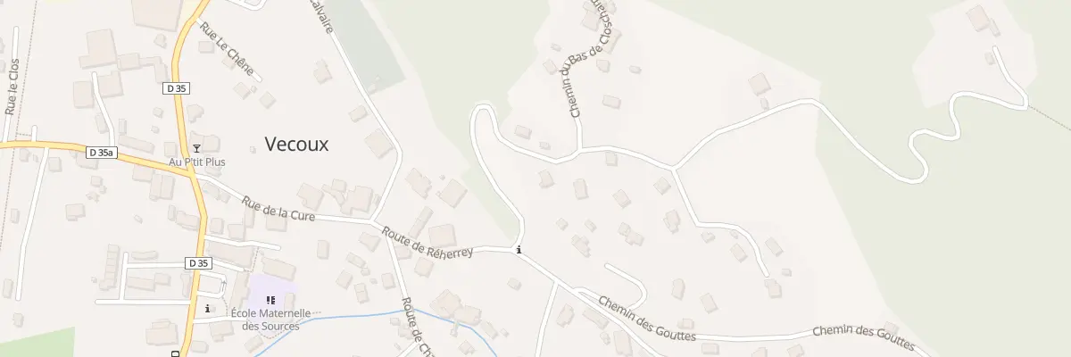 Plan du 4 Che du Bas de Closchamp à Vecoux