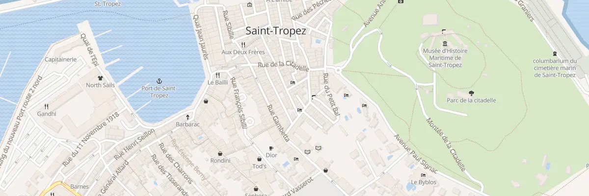 Plan du 65 Rue du Portail Neuf à Saint-Tropez