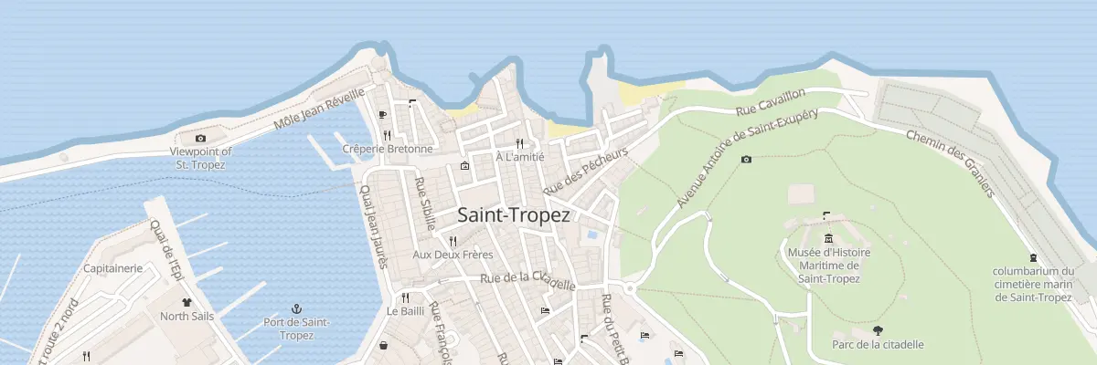 Plan du 13 Rue des Remparts à Saint-Tropez