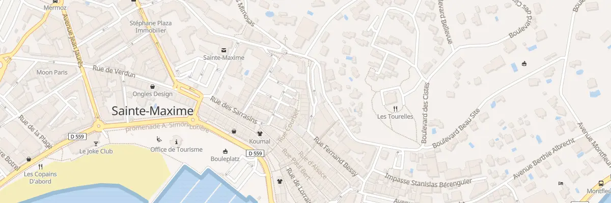 Plan du 31 Rue Courbet à Sainte-Maxime