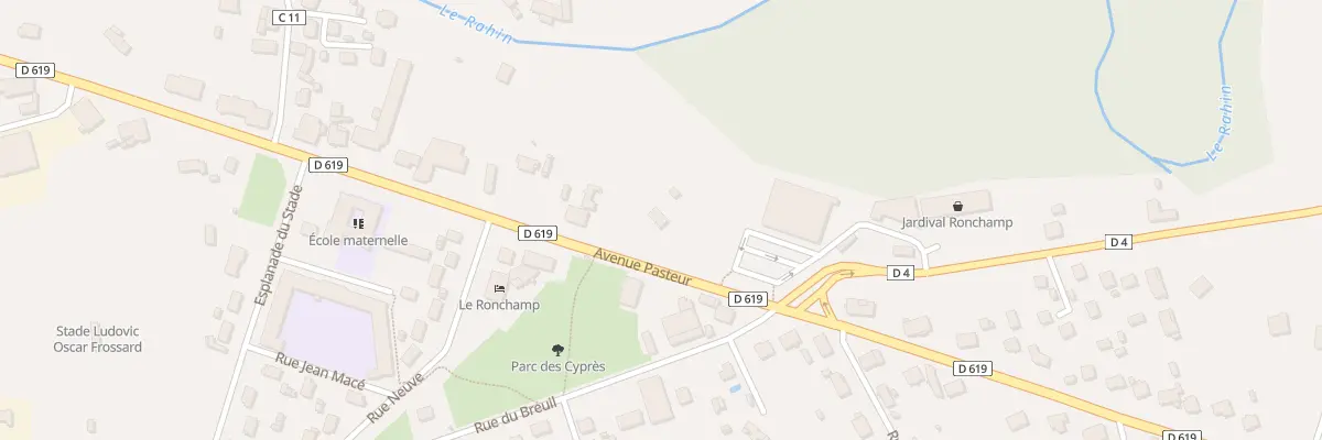 Plan du 65 Av Pasteur à Ronchamp