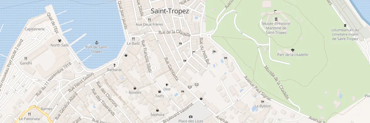 Plan du 77 Rue du Portail Neuf à Saint-Tropez