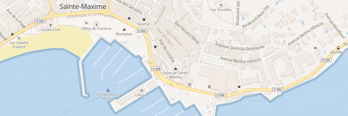 Plan du 2 Rue Jean Aicard à Sainte-Maxime
