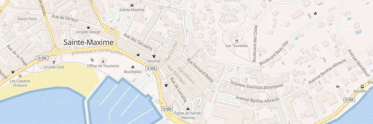 Plan du 4 Rue Hoche à Sainte-Maxime