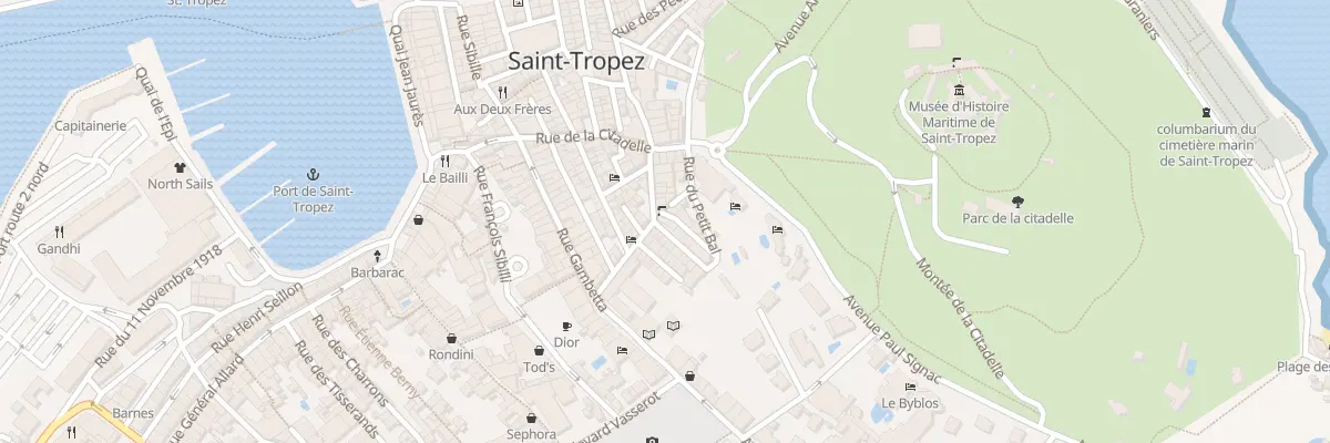 Plan du 1 Rue des Bouchonniers à Saint-Tropez