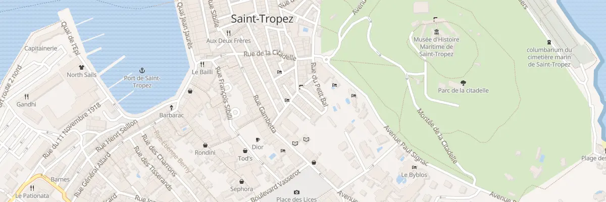 Plan du 6 Rue des Bouchonniers à Saint-Tropez
