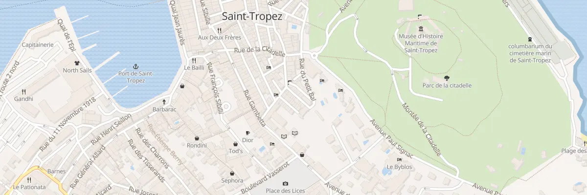 Plan du 8 Rue des Bouchonniers à Saint-Tropez