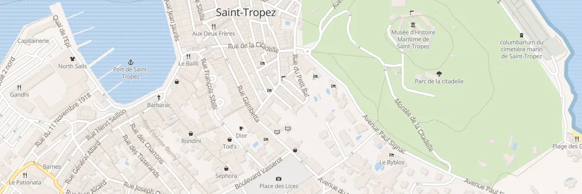 Plan du 12 Rue des Bouchonniers à Saint-Tropez