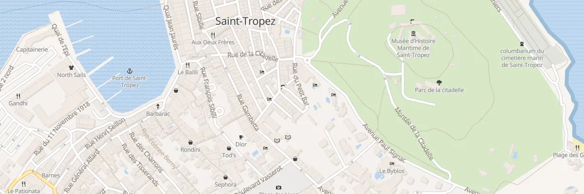 Plan du 5 Rue des Bouchonniers à Saint-Tropez