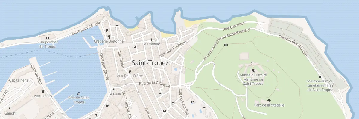 Plan du 4 Tra des Quatre Vents à Saint-Tropez