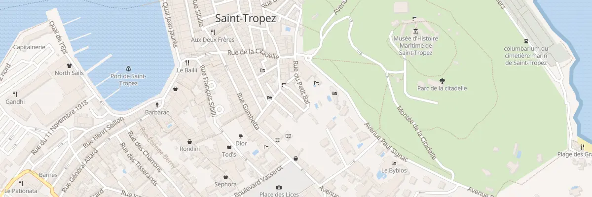 Plan du 7 Rue des Bouchonniers à Saint-Tropez