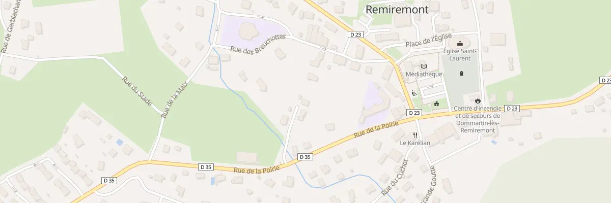 Plan du 210 Rue de la Poirie à Dommartin-lès-Remiremont