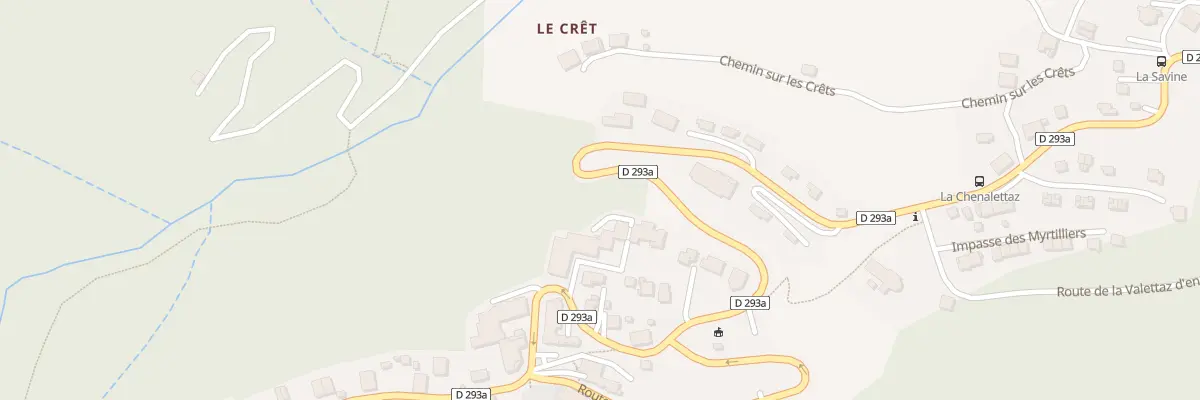 Plan du 2860 Rte de la Moussière d’en Haut à Saint-Jean-d’Aulps