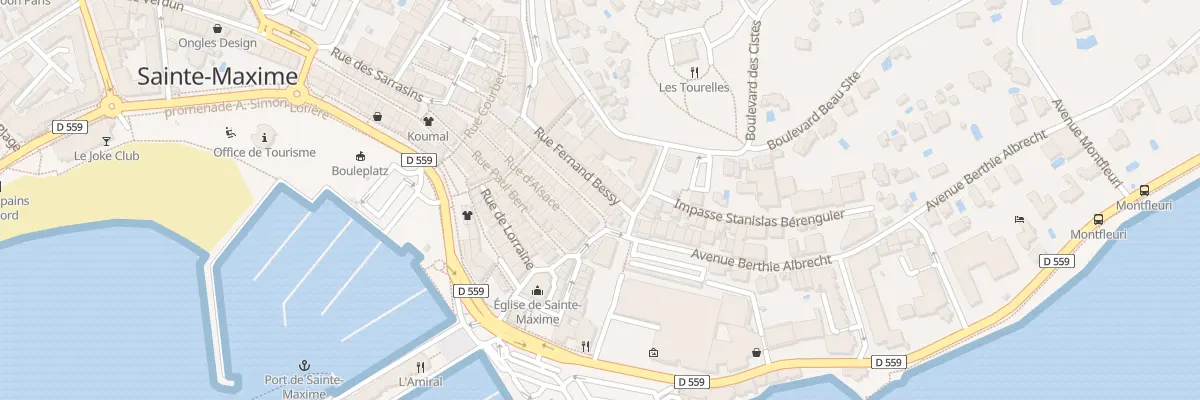 Plan du 40 Rue Hoche à Sainte-Maxime