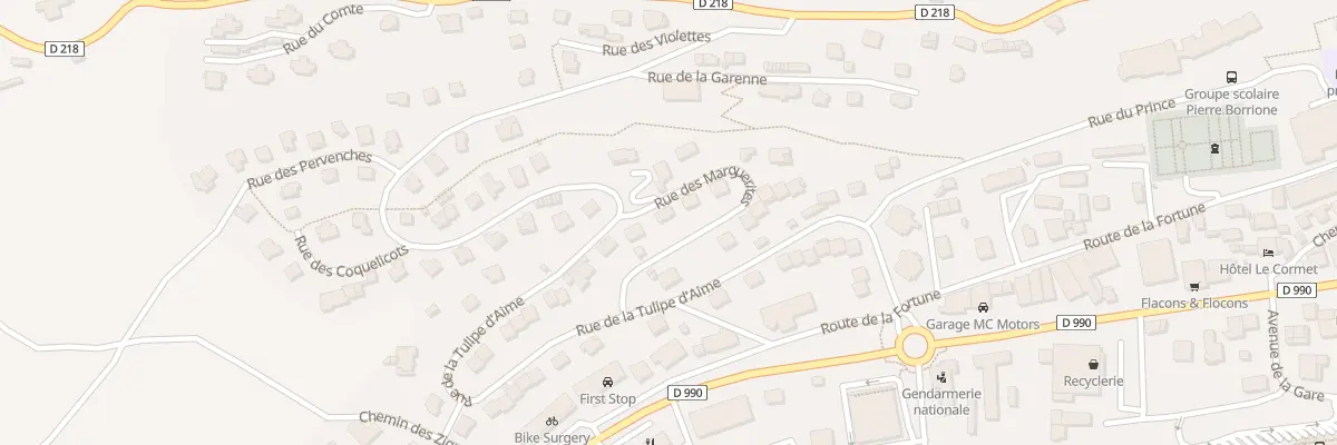 Plan du 221 Rue des Marguerites à Aime-la-Plagne