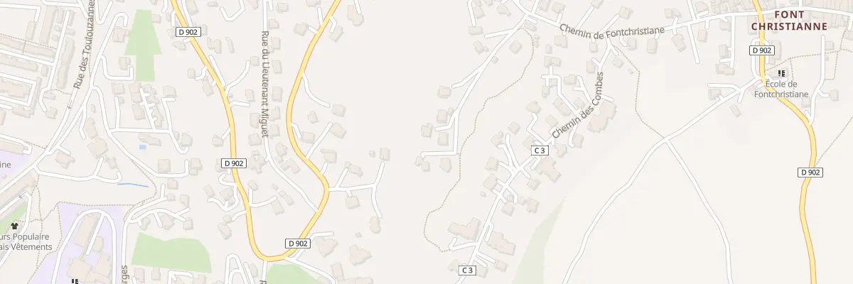 Plan du 20F Che de Fontchristiane à Briançon