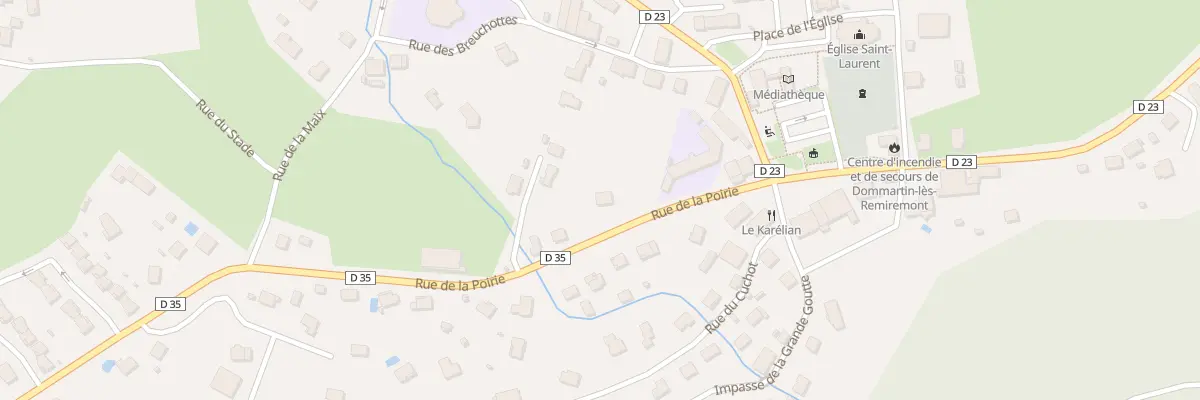 Plan du 124 Rue de la Poirie à Dommartin-lès-Remiremont