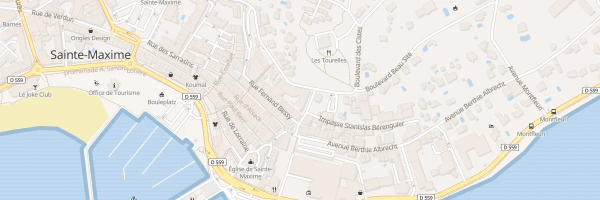 Plan du 10 Rue Léon Gaumont à Sainte-Maxime