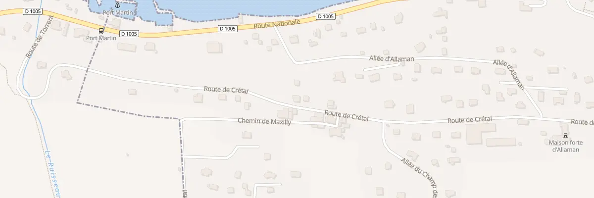 Plan du 3 Rte de Crétal à Lugrin