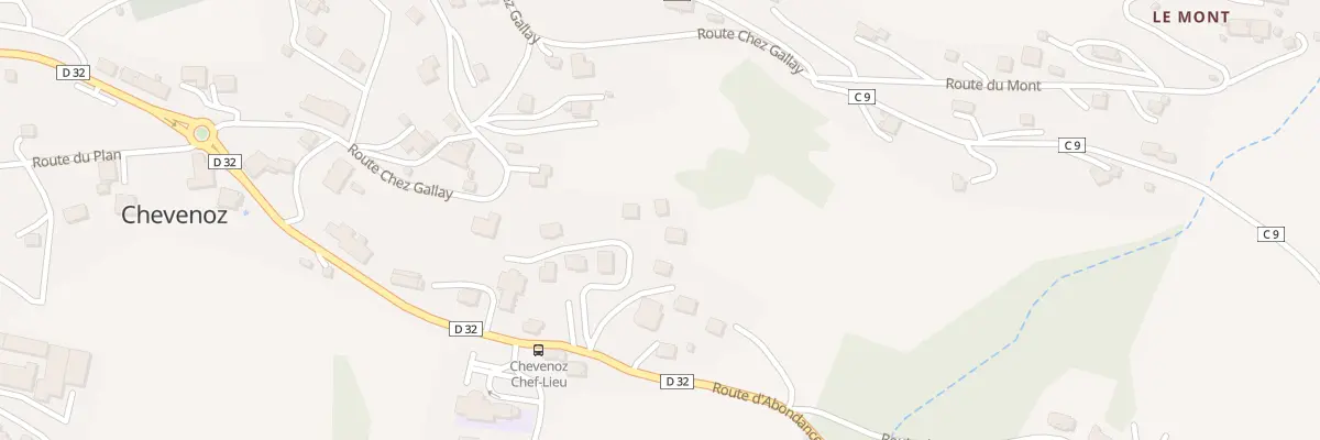 Plan du 317 Rte d’Abondance à Chevenoz