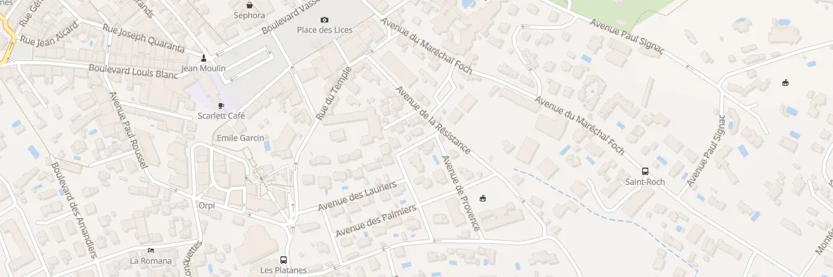 Plan du 2 Av des Roses à Saint-Tropez