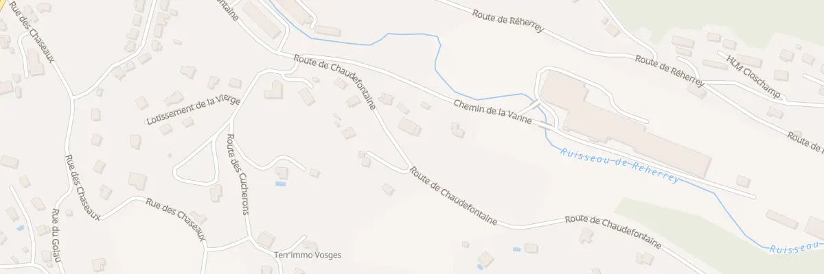 Plan du 11 Rte de Chaudefontaine à Vecoux