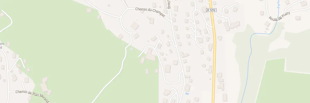 Plan du 164 Che du Feug à Combloux