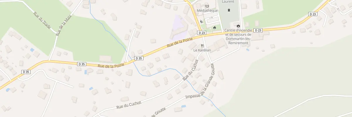 Plan du 53 Rue de la Poirie à Dommartin-lès-Remiremont