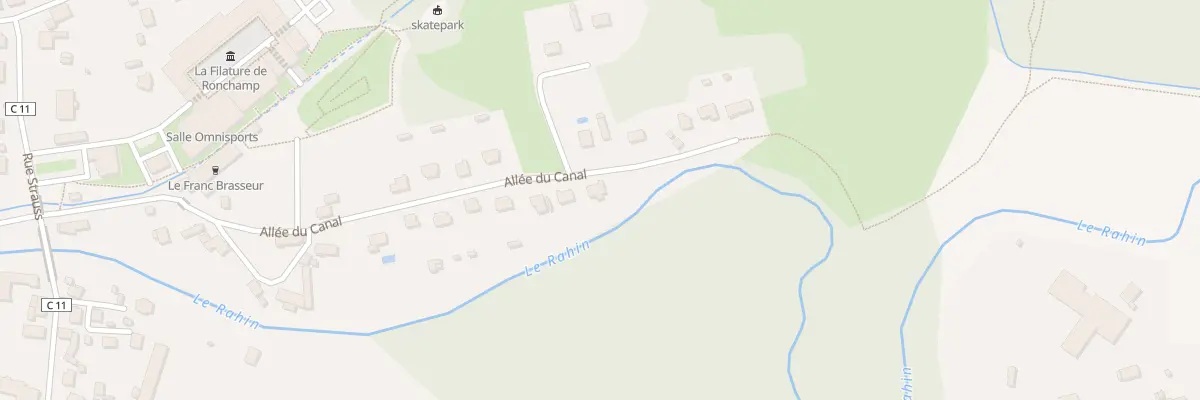 Plan du 32 All du Canal à Ronchamp