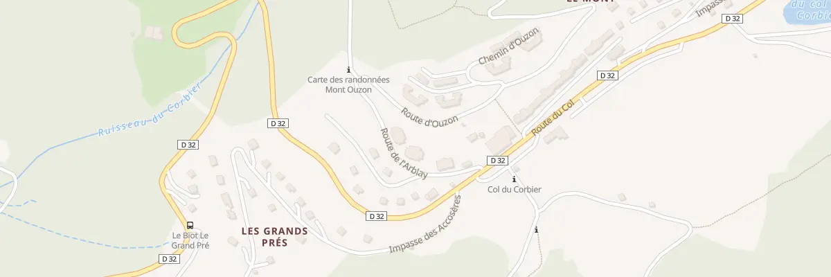 Plan du 88 Rte d’Ouzon au Biot