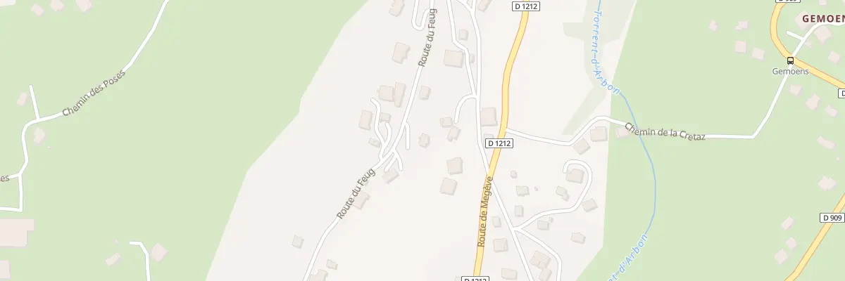 Plan du 963 Rte du Feug à Combloux