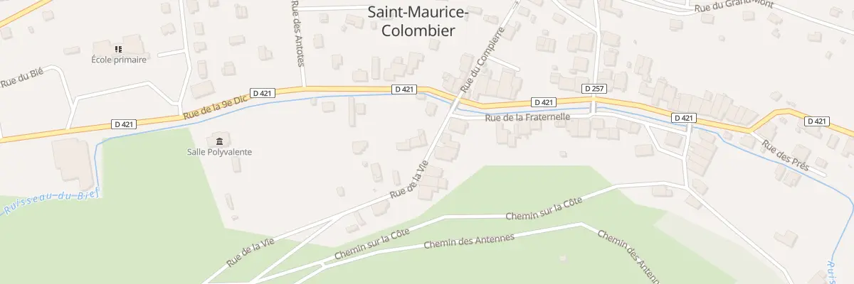 Plan du 3 Rue de la Vie à Saint-Maurice-Colombier