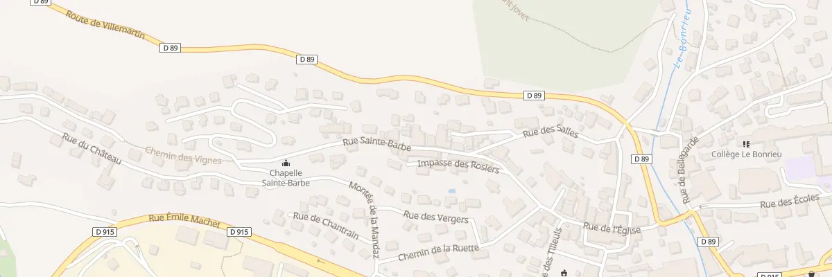 Plan du 5112 Les Tombettes à Bozel