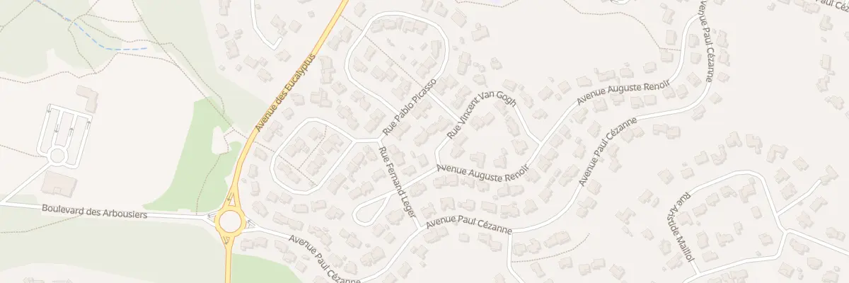 Plan du 90 Rue Vincent Van Gogh à Roquebrune-sur-Argens