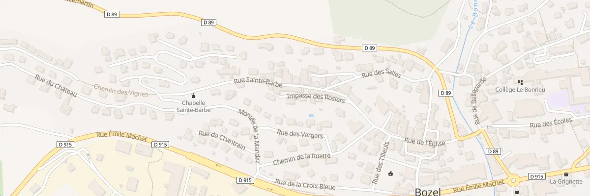 Plan du 97 Imp des Rosiers à Bozel