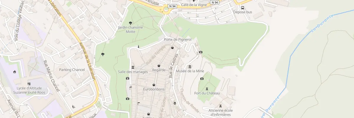 Plan du 12 Rue de Castres à Briançon