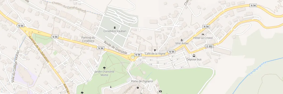 Plan du 1 Pl du Champ de Mars à Briançon